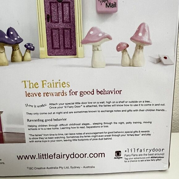 Neiman Marcus Ultimate Little Fairy Door Kit Set for Girls Room Fairy Mailbox - Picture 13 of 14